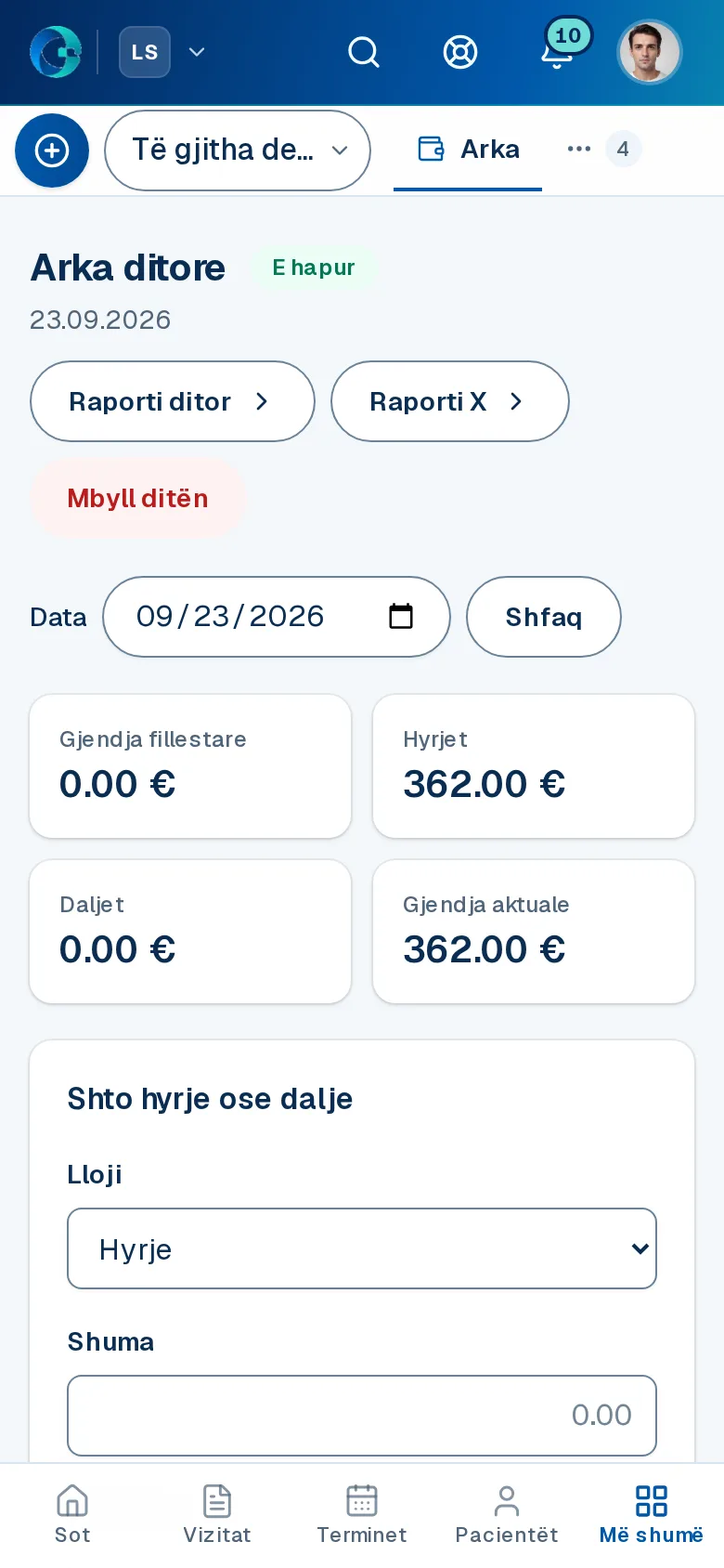 Ekrani «Arka» në OPALEVI