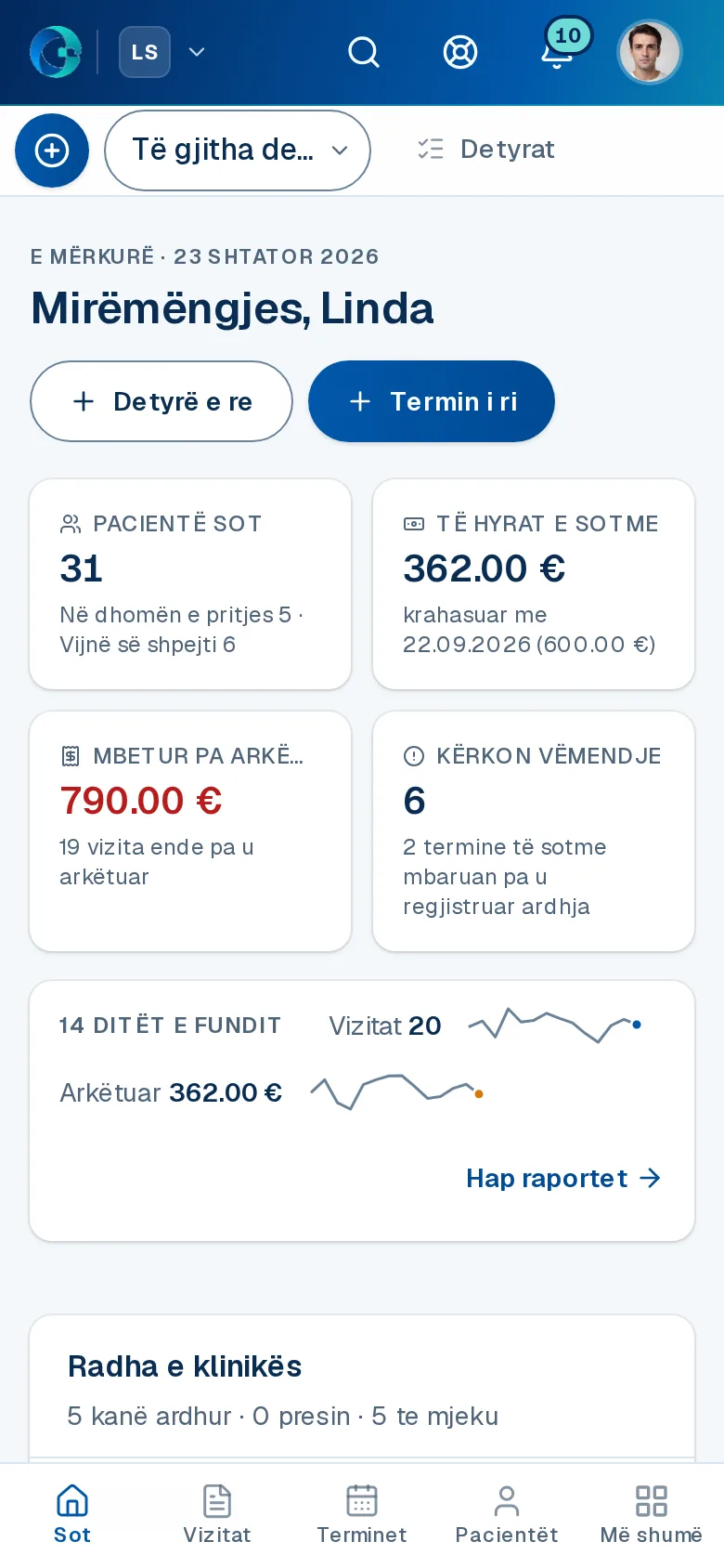 Ekrani «Sot» në OPALEVI